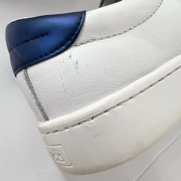 Sz 9 Women- Keds Ace Leather White / Blue, Dream Foam Padding‎ Sneakers - Picture 14 of 15